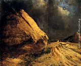 Antoine Vollon Les Meules painting